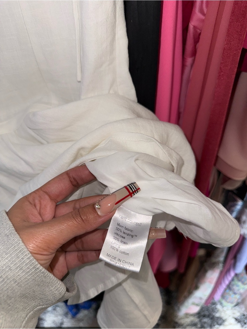 Princess Polly Alissea Keyhole Linen Blend Mini Dress White US 4 New NWOT - Picture 13 of 13